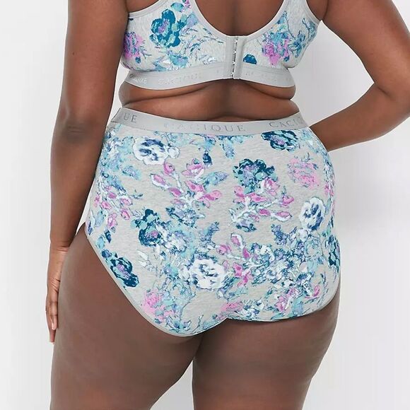 Cacique High-Waist Brief Panty Wide Waistband Blurry Rose Grey 14/16 NWT IN PKG - Picture 2 of 5